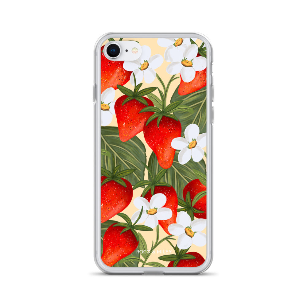 Strawberry Fields - Clear Case for iPhone