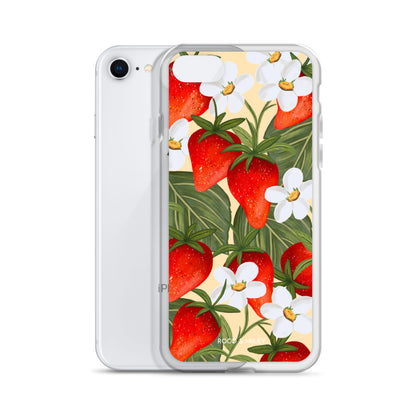 Strawberry Fields - Clear Case for iPhone