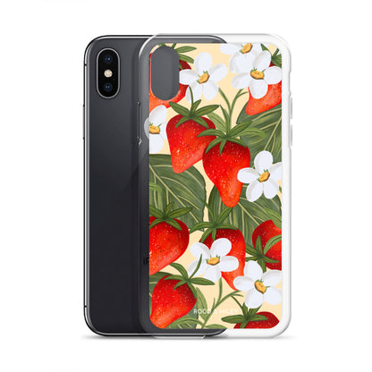 Strawberry Fields - Clear Case for iPhone