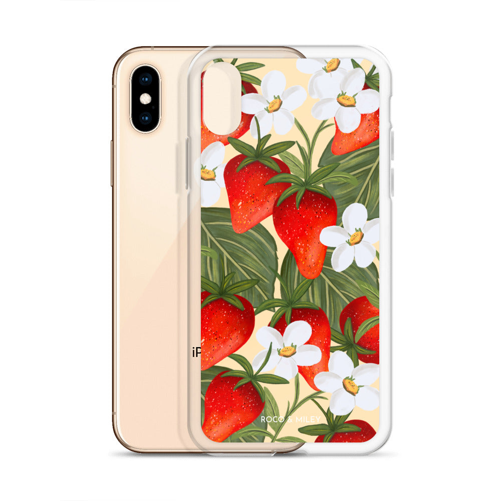 Strawberry Fields - Clear Case for iPhone