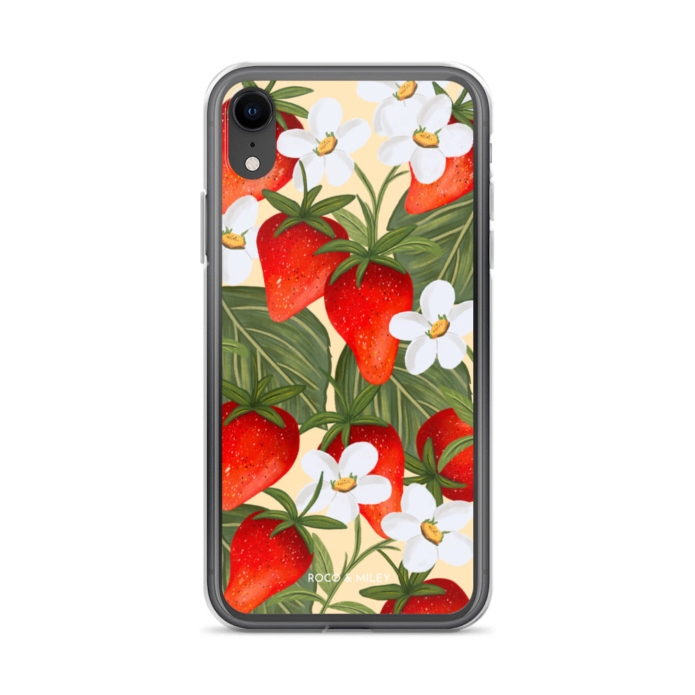 Strawberry Fields - Clear Case for iPhone