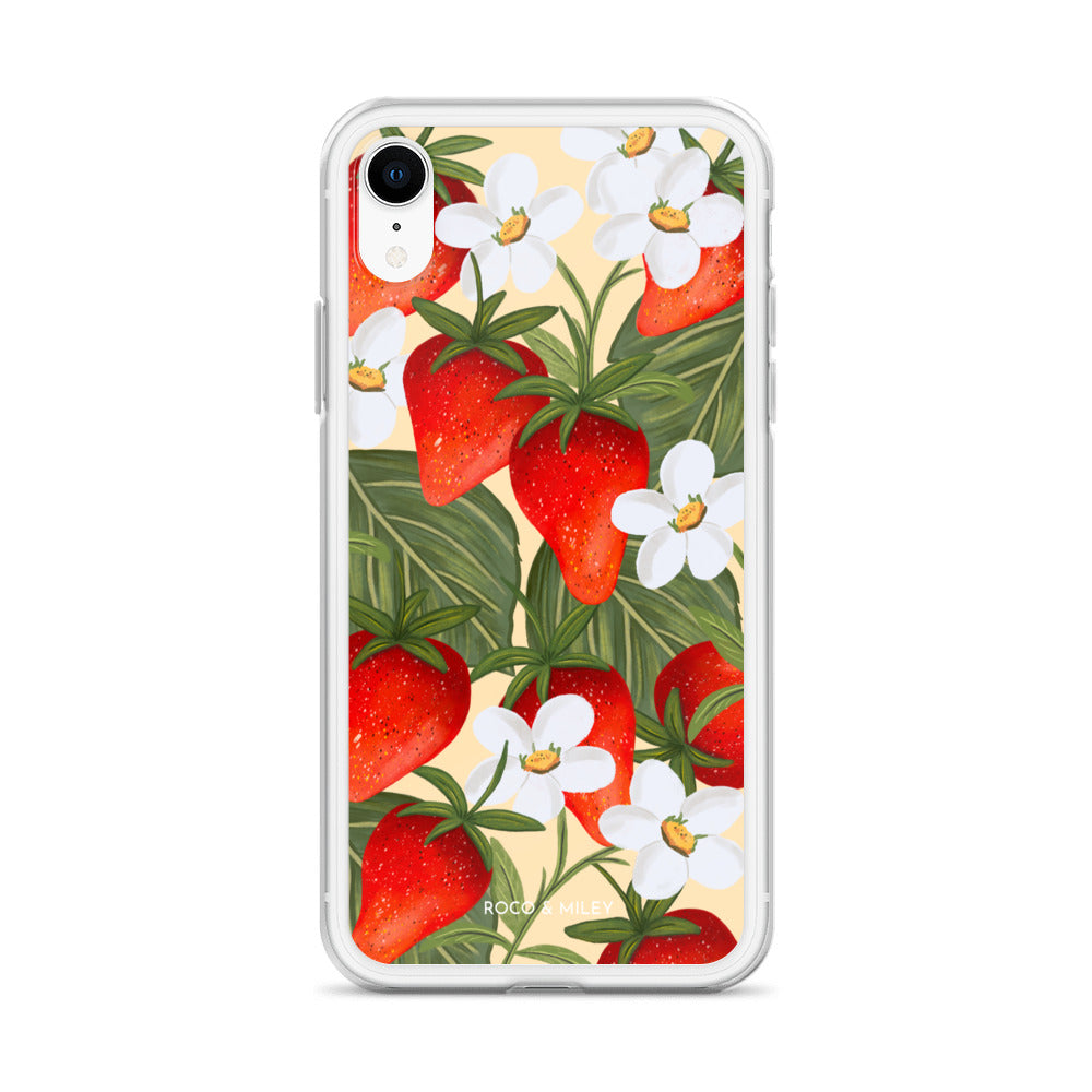 Strawberry Fields - Clear Case for iPhone