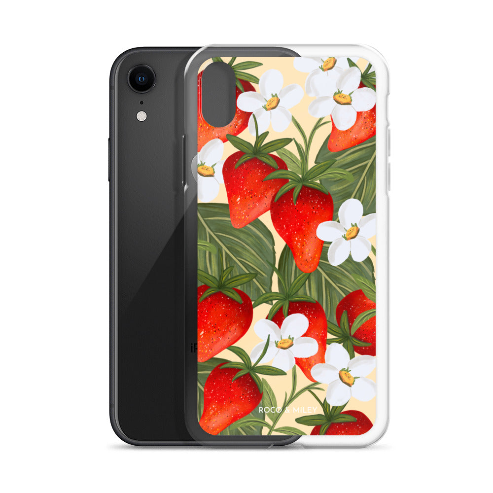 Strawberry Fields - Clear Case for iPhone