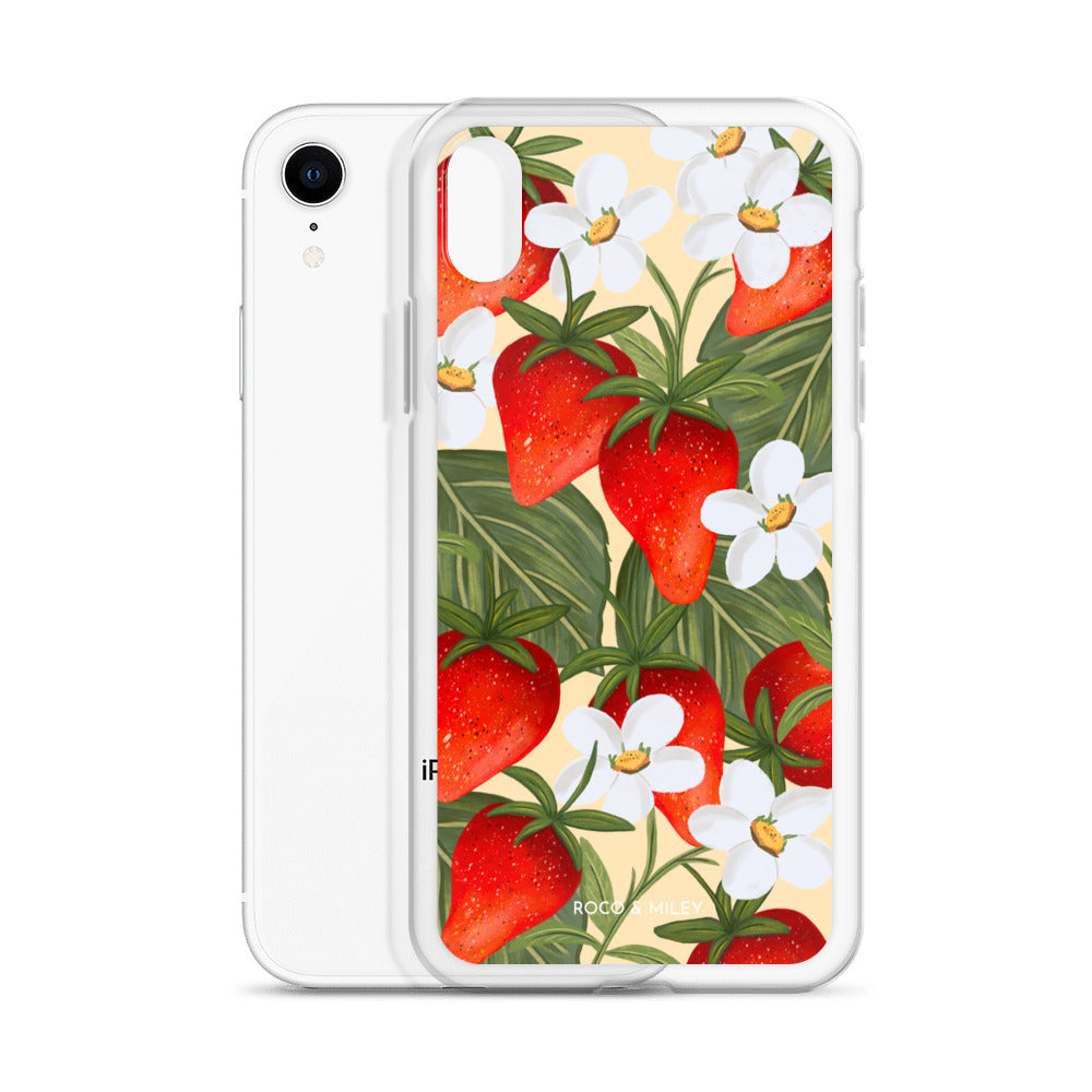 Strawberry Fields - Clear Case for iPhone