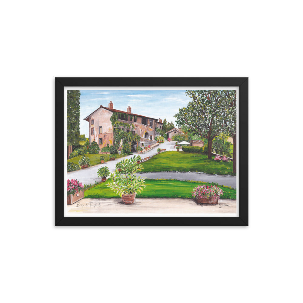 Borgo di Tragliata Framed Art Print