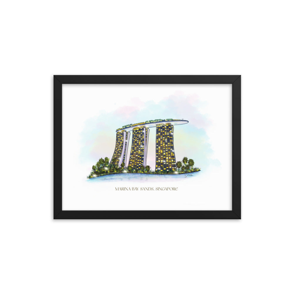 Marina Bay Sands Framed Art Print