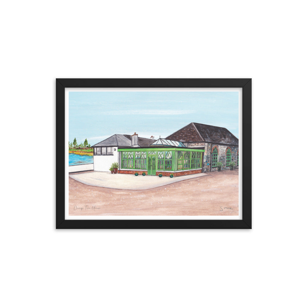 Orange Tree House Framed Art Print