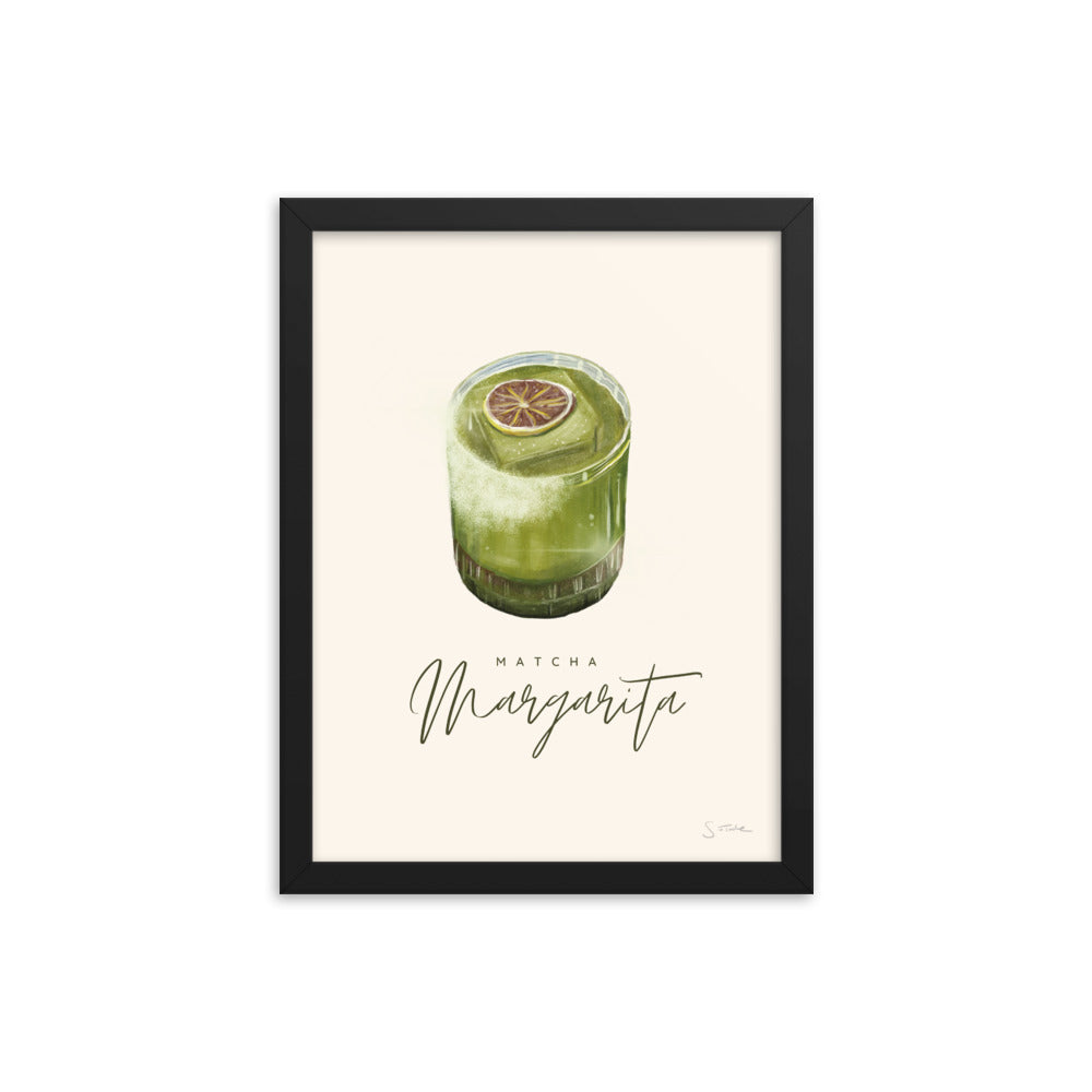 Matcha Margarita Framed Art Print