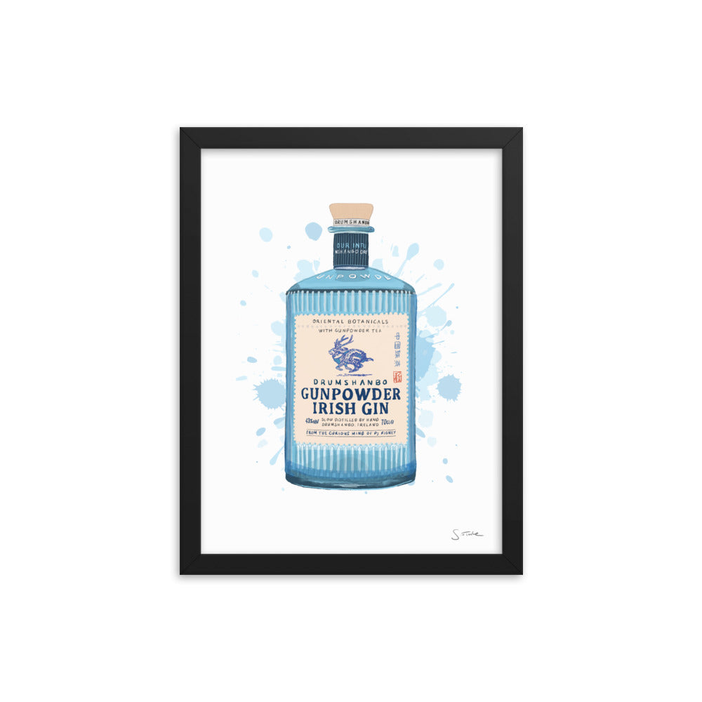 Gunpowder Irish Gin Framed Art Print