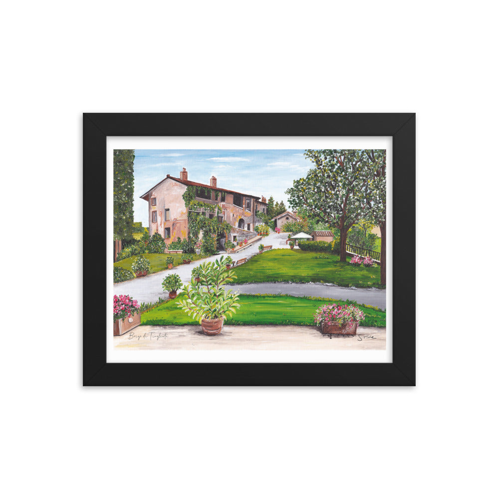 Borgo di Tragliata Italy Framed Art Print