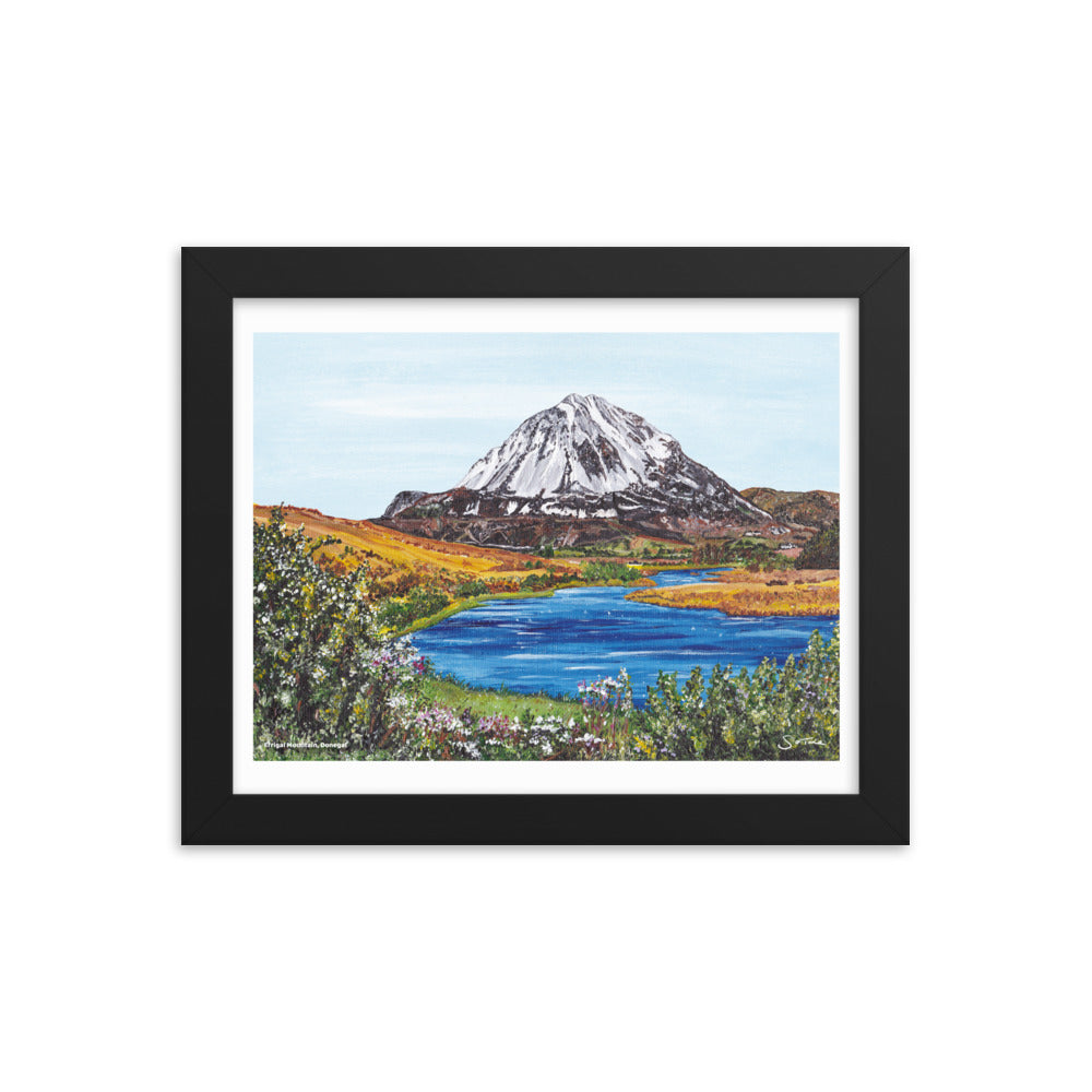 Errigal Mountain Donegal Framed Art Print