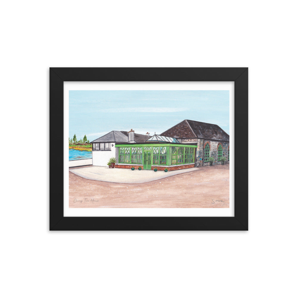 Orange Tree House Framed Art Print