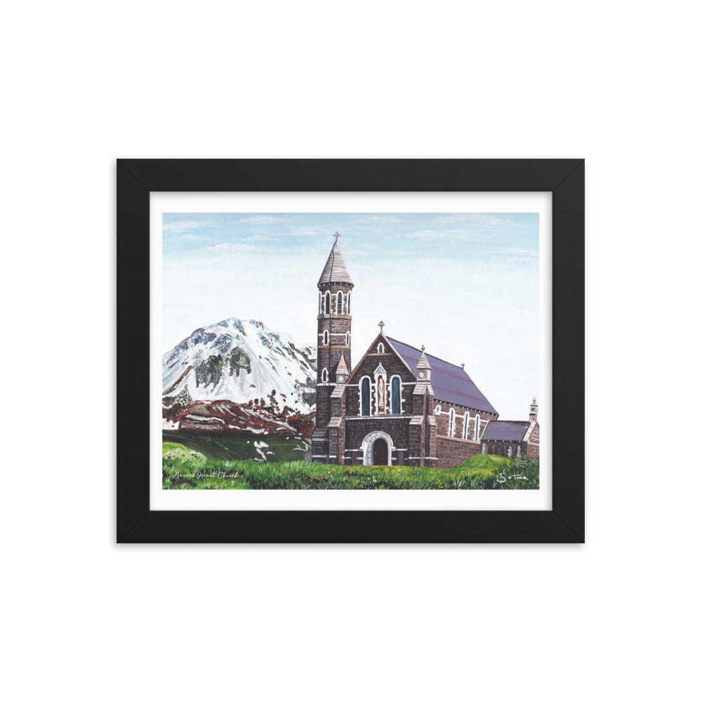 Sacred Heart Church Donegal Framed Art Print