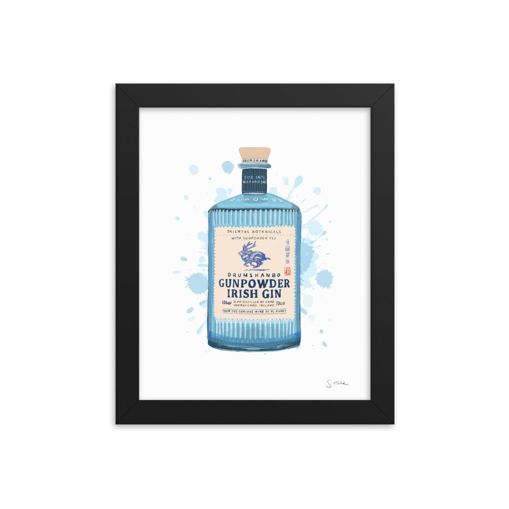 Gunpowder Irish Gin Framed Art Print