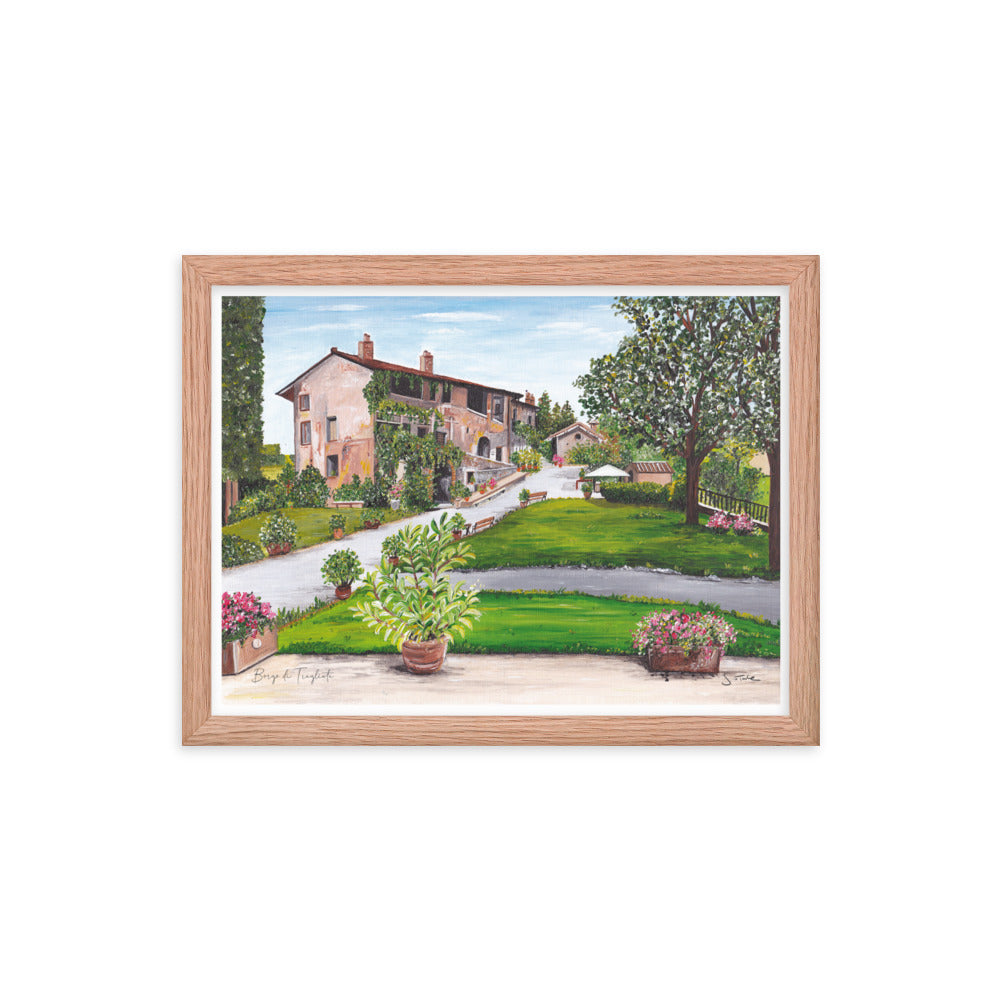 Borgo di Tragliata Italy Framed Art Print