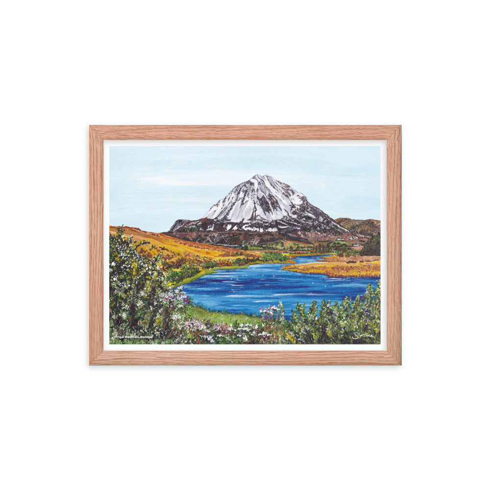 Errigal Mountain Donegal Framed Art Print