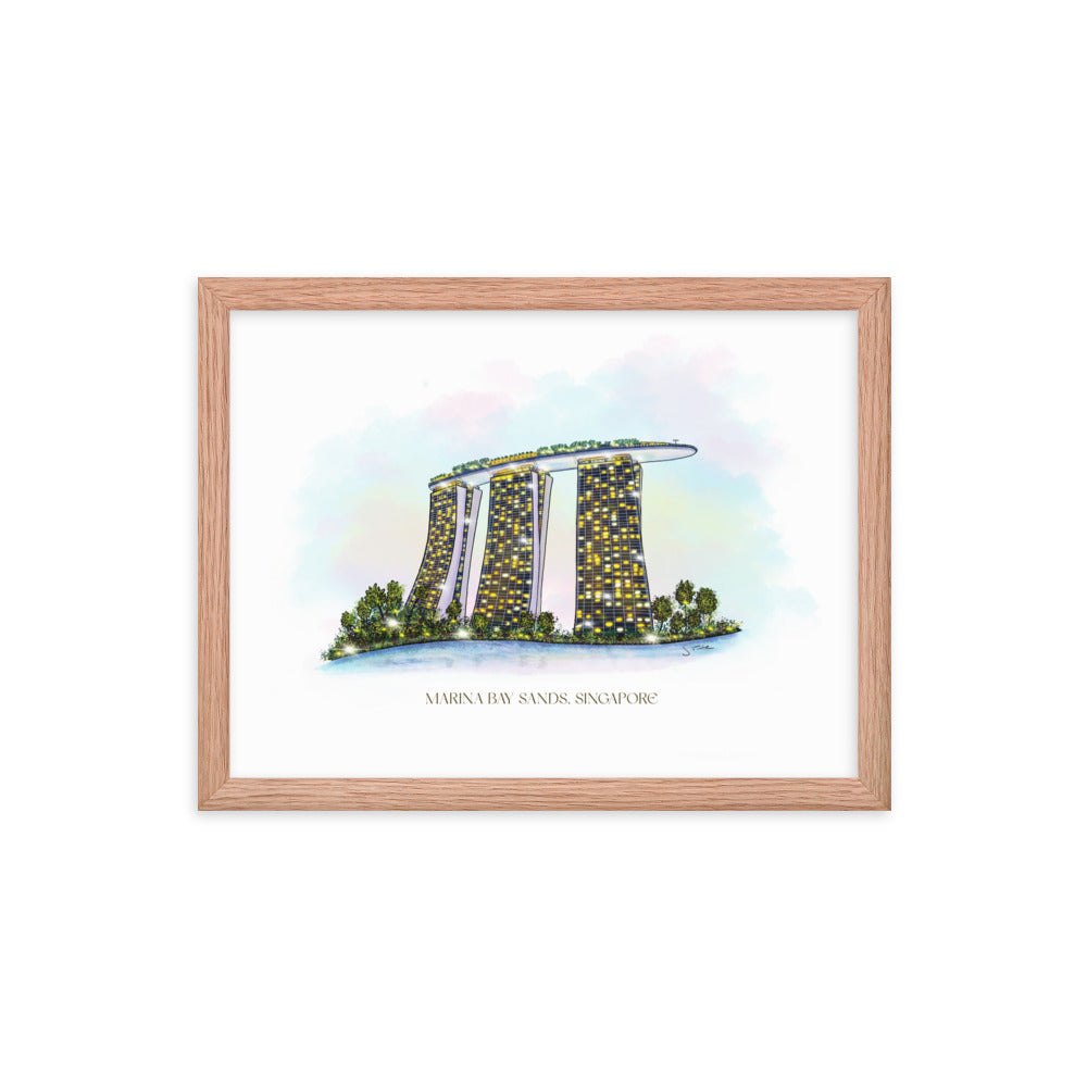 Marina Bay Sands Framed Art Print