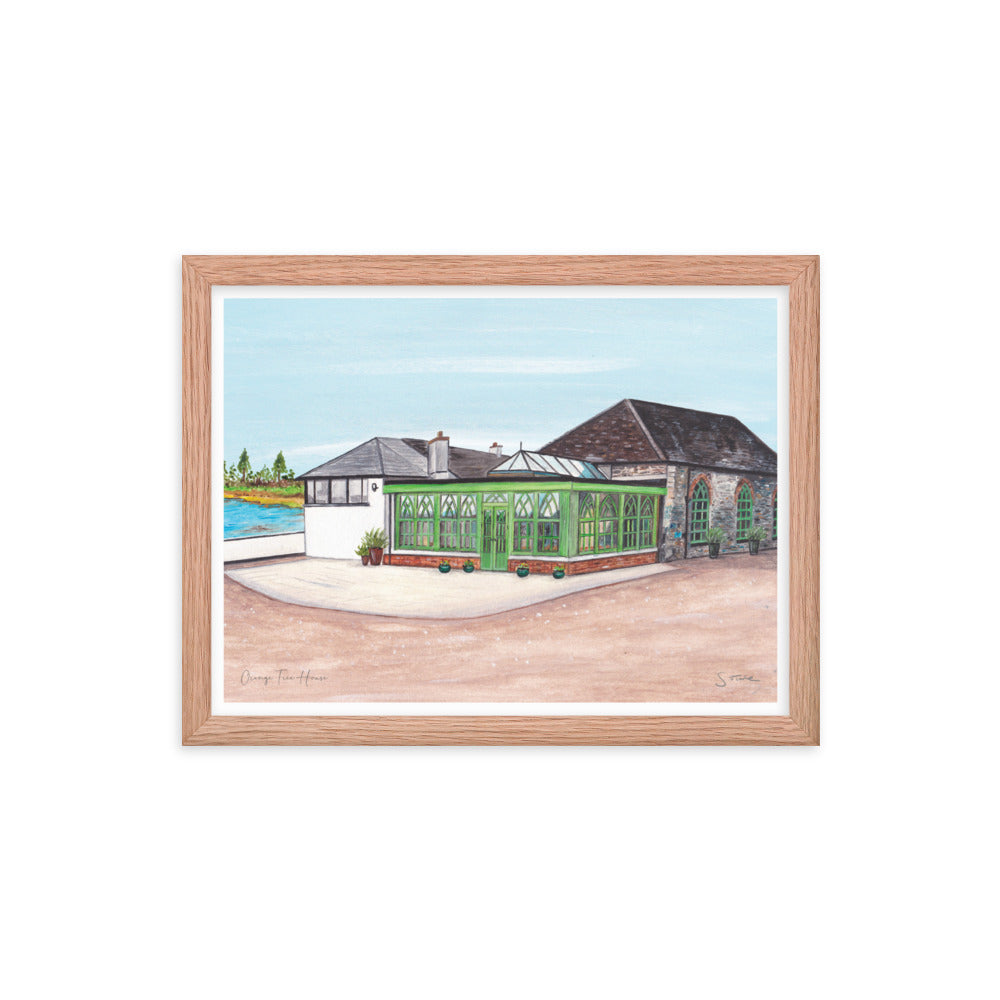 Orange Tree House Framed Art Print