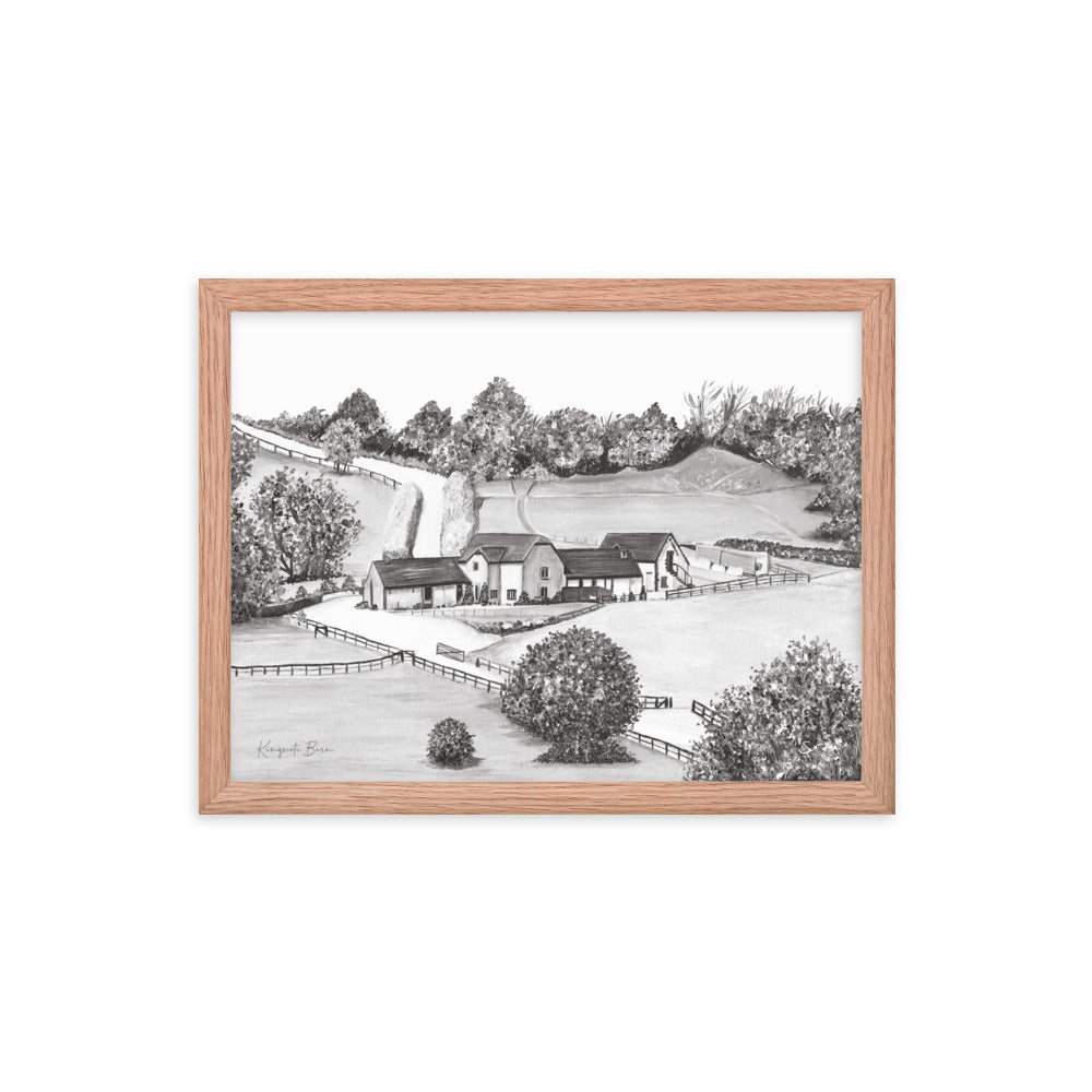 Kingscote Barn Framed Art Print