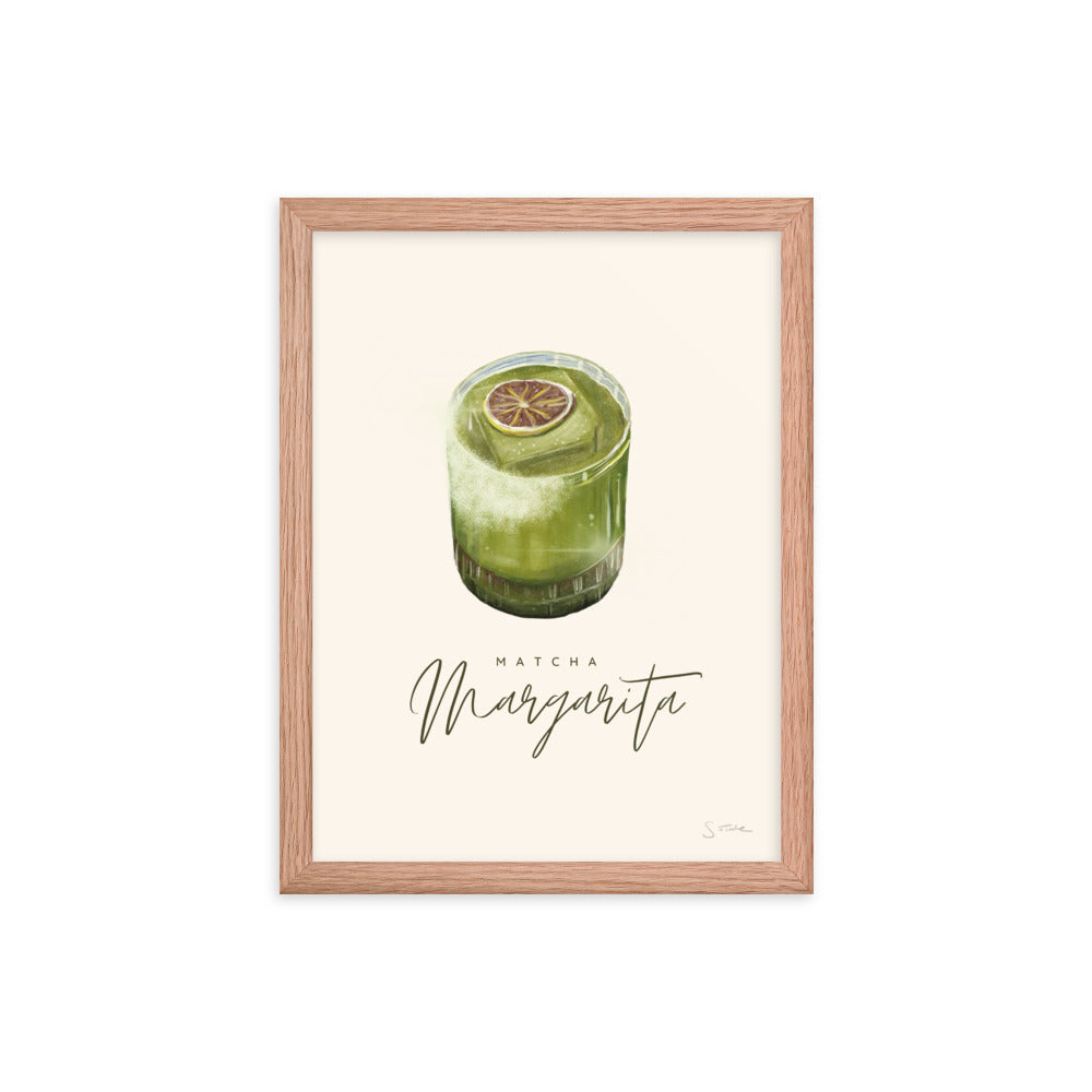 Matcha Margarita Framed Art Print