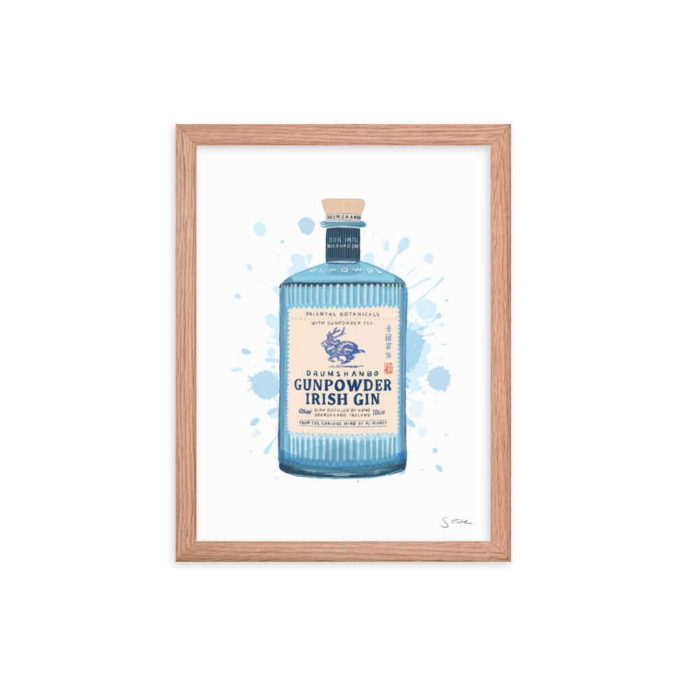 Gunpowder Irish Gin Framed Art Print