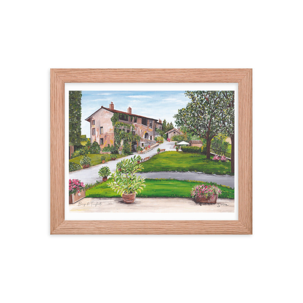 Borgo di Tragliata Italy Framed Art Print