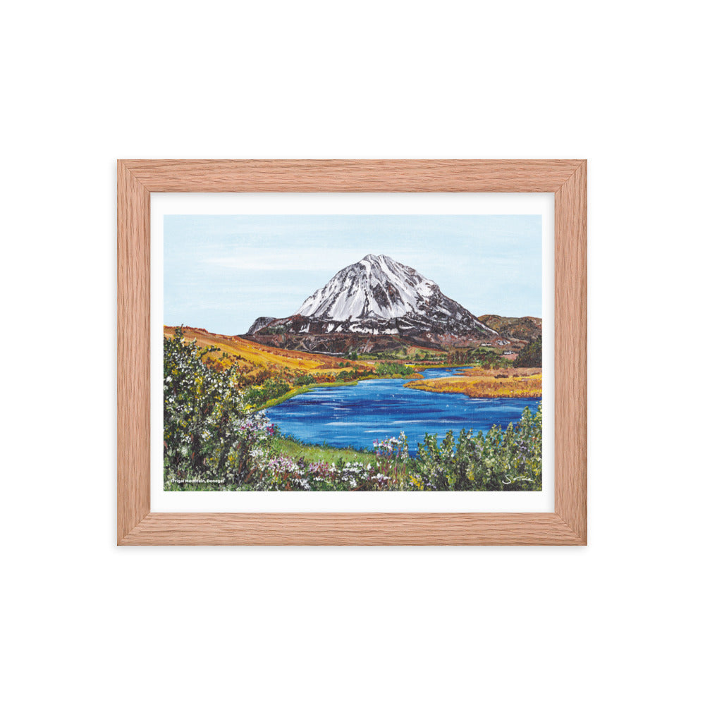 Errigal Mountain Donegal Framed Art Print