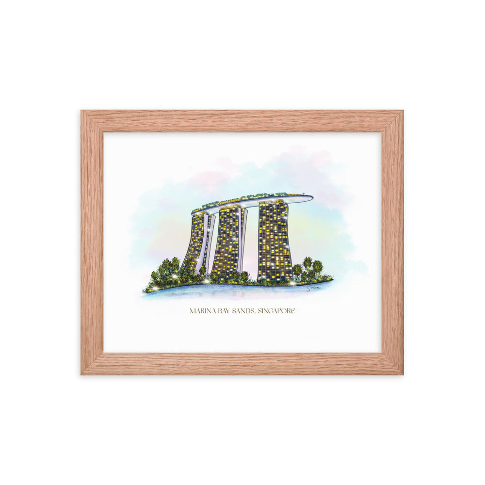 Marina Bay Sands Framed Art Print