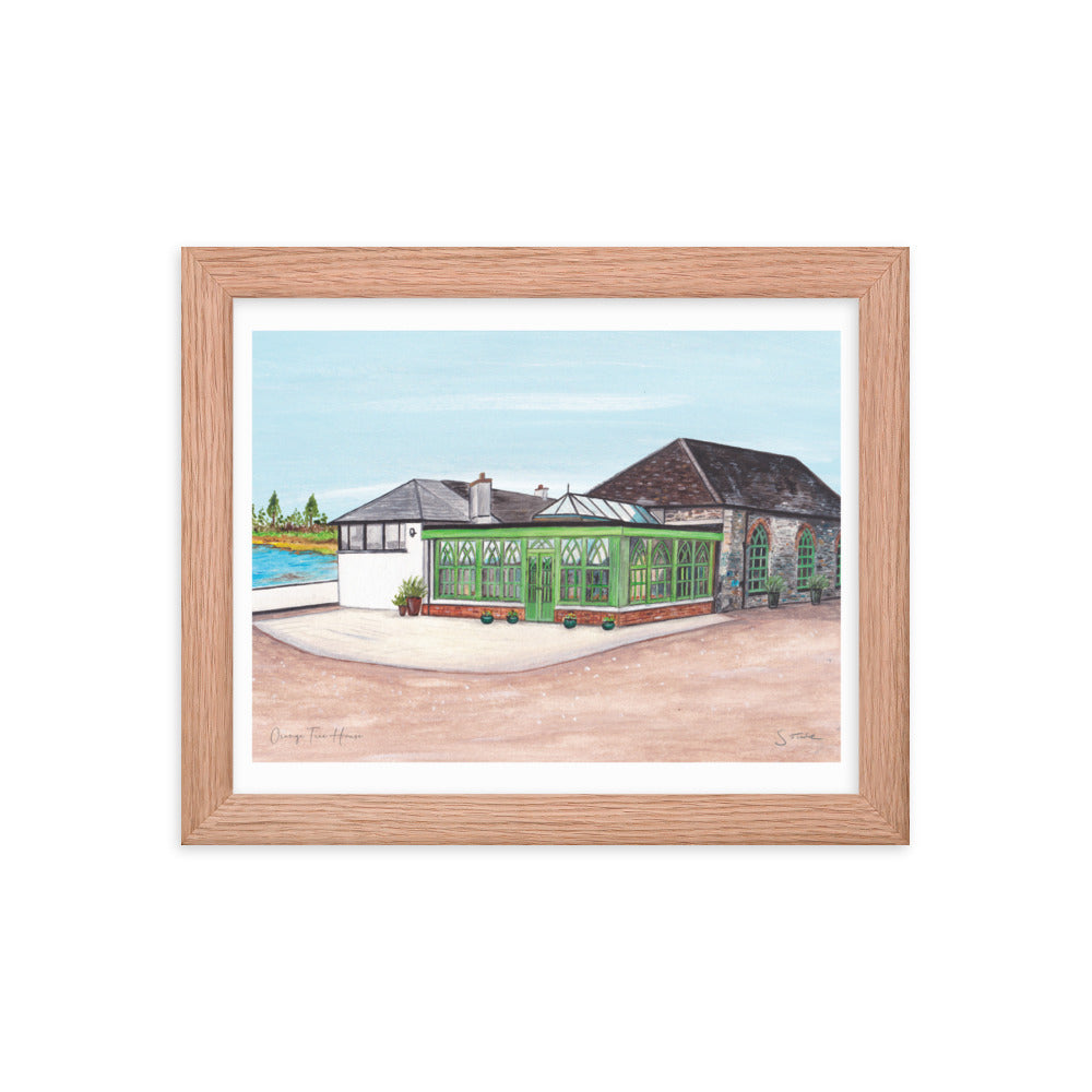 Orange Tree House Framed Art Print