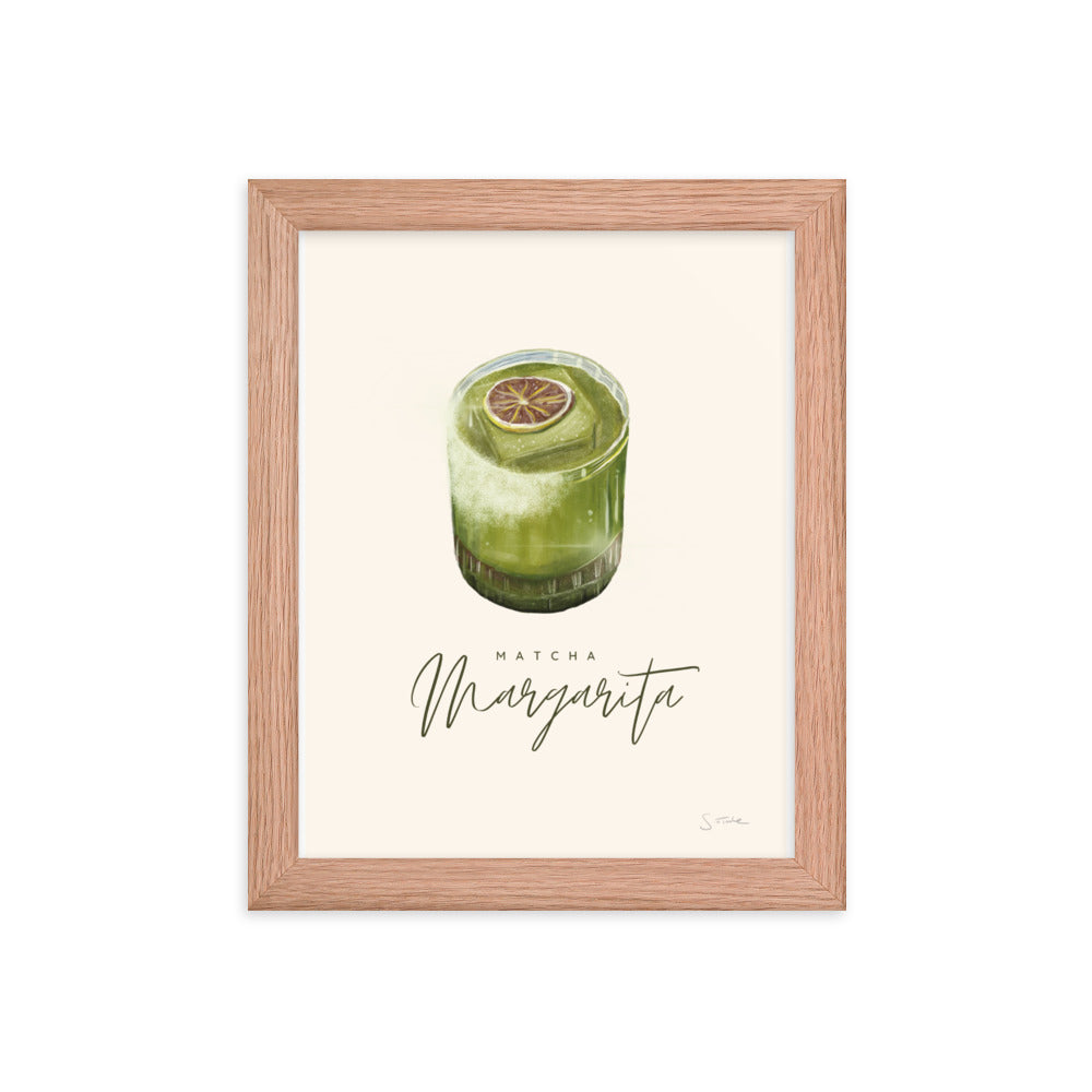 Matcha Margarita Framed Art Print