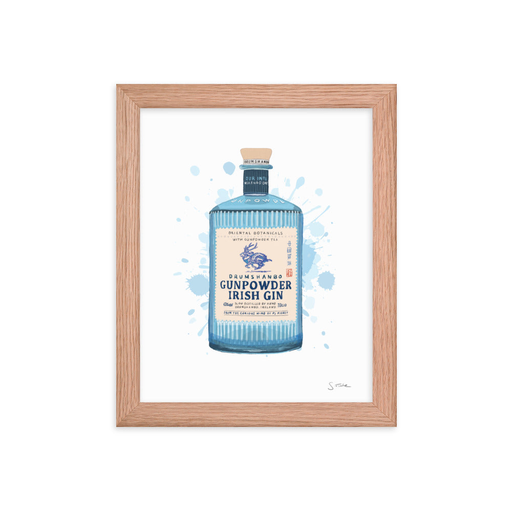 Gunpowder Irish Gin Framed Art Print