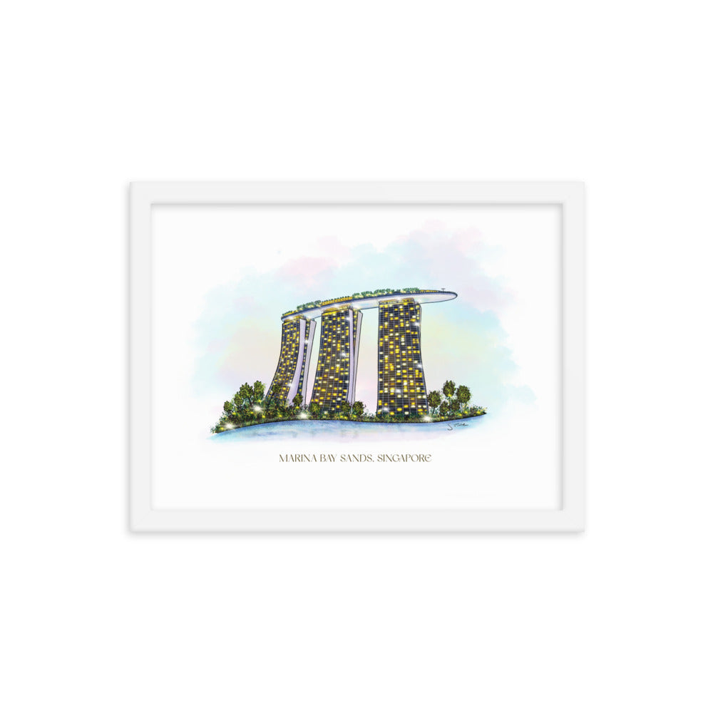 Marina Bay Sands Framed Art Print