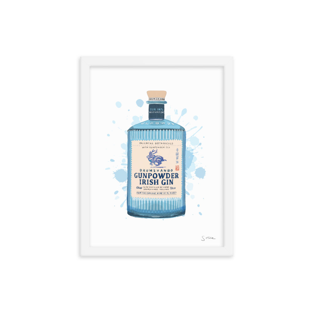 Gunpowder Irish Gin Framed Art Print