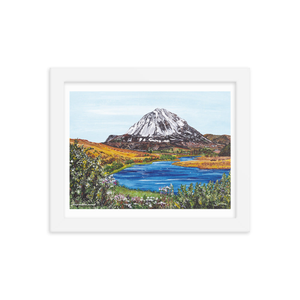 Errigal Mountain Donegal Framed Art Print