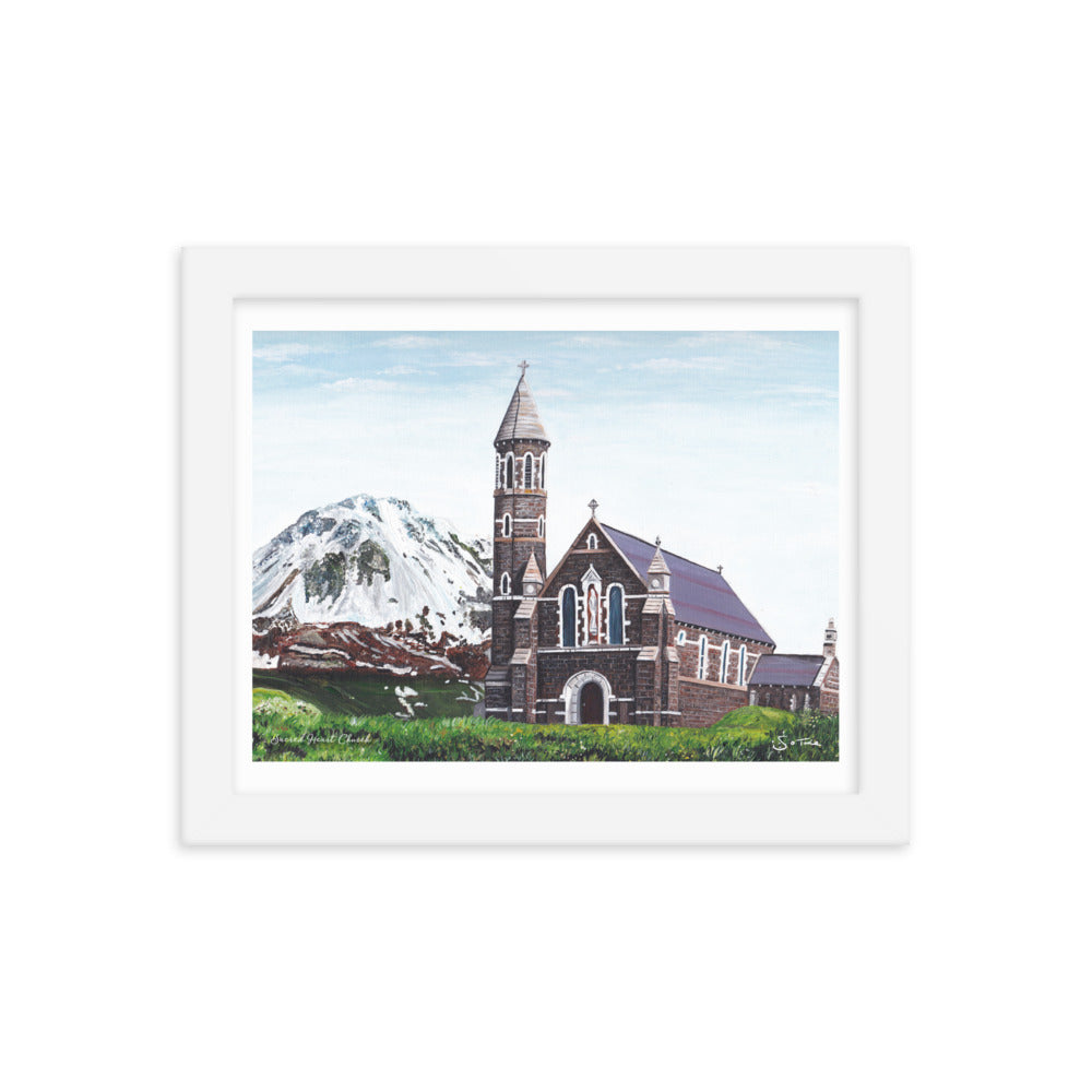 Sacred Heart Church Donegal Framed Art Print