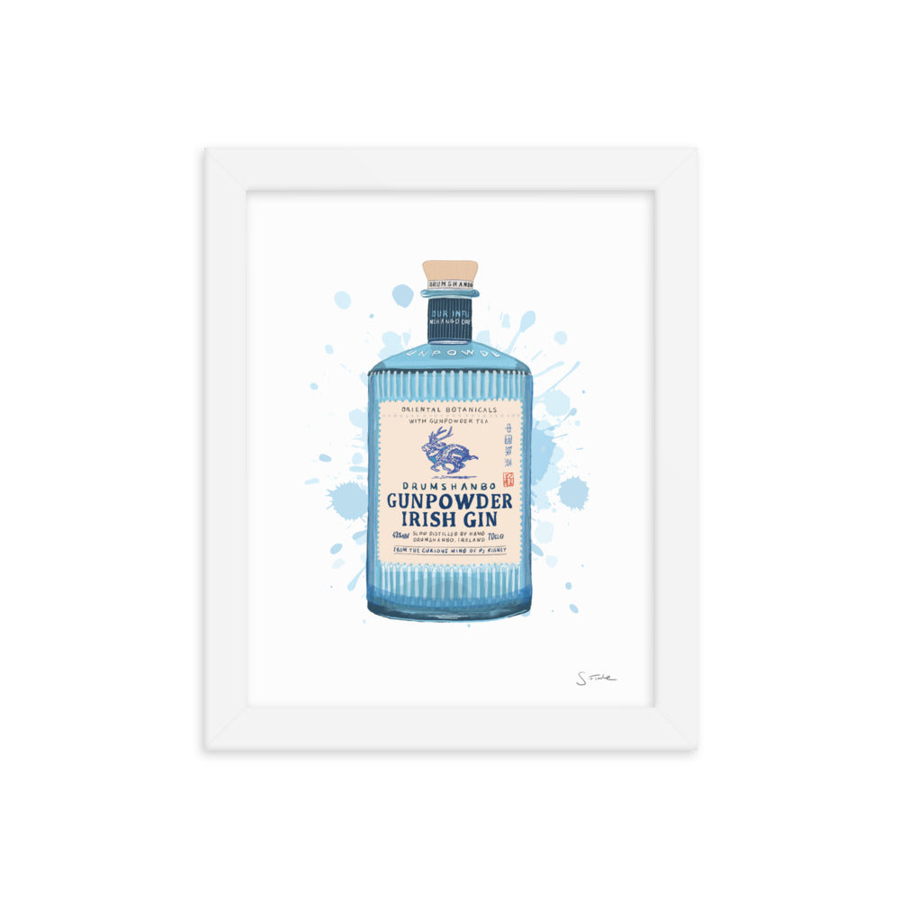 Gunpowder Irish Gin Framed Art Print