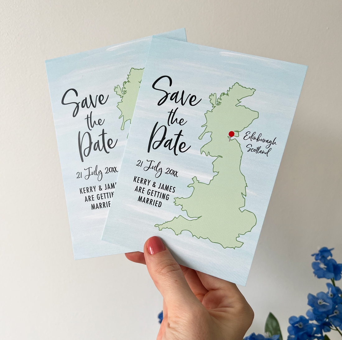 Map of UK Save the Date
