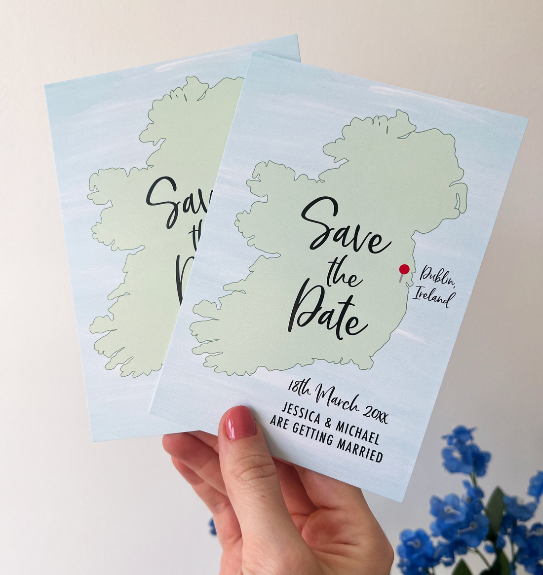 Map of Ireland Save the Date