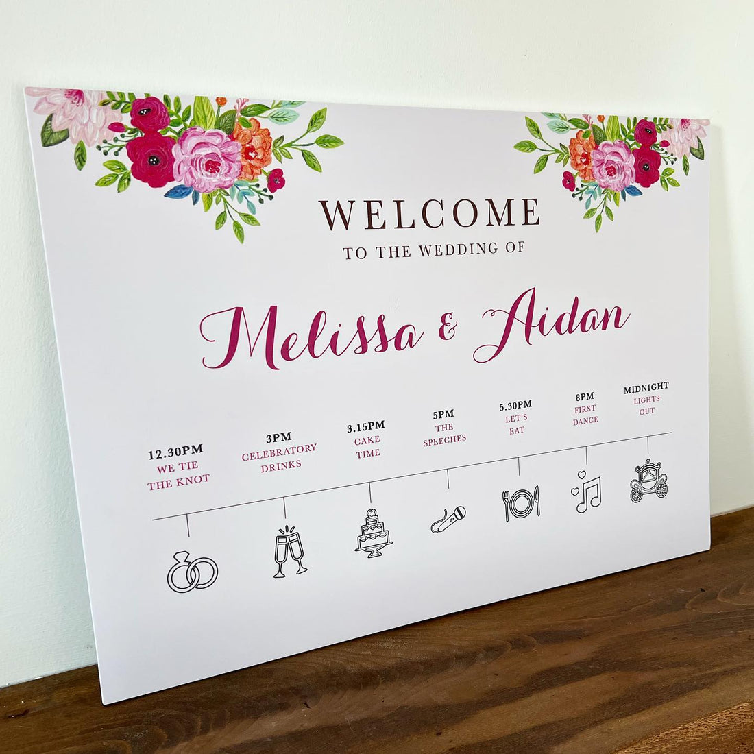Wild Rose Timeline Board