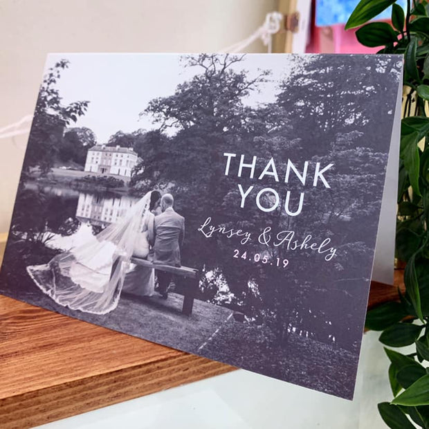 Wedding Photo Thank You Card (Folded)