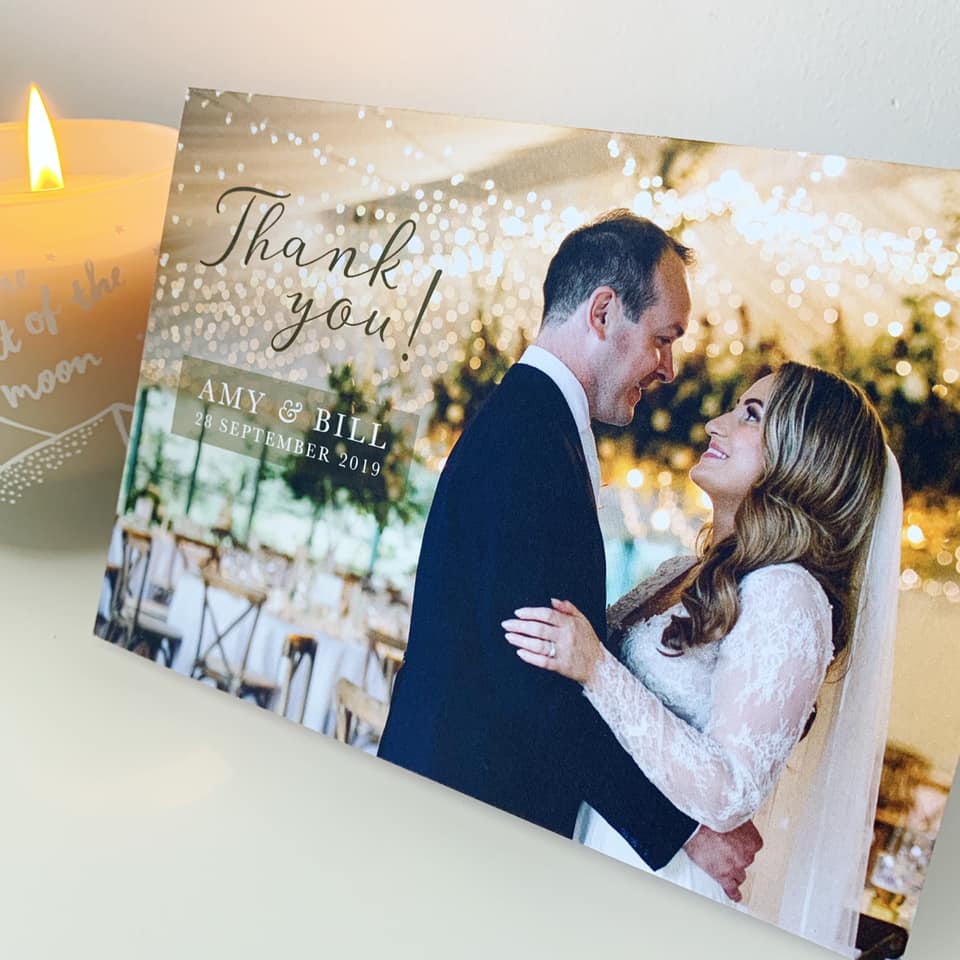 Wedding Photo Thank You Card (Folded)