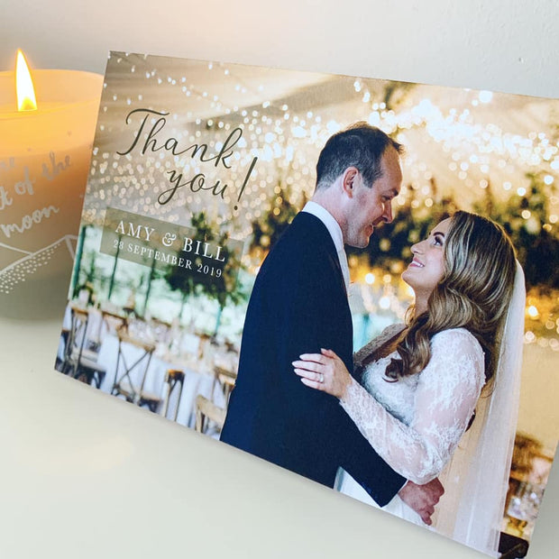 Wedding Photo Thank You Card (Folded)