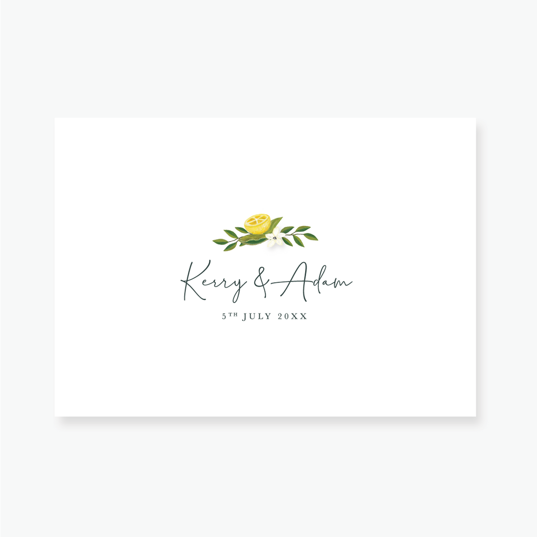 Lemon Garden Enclosure Card