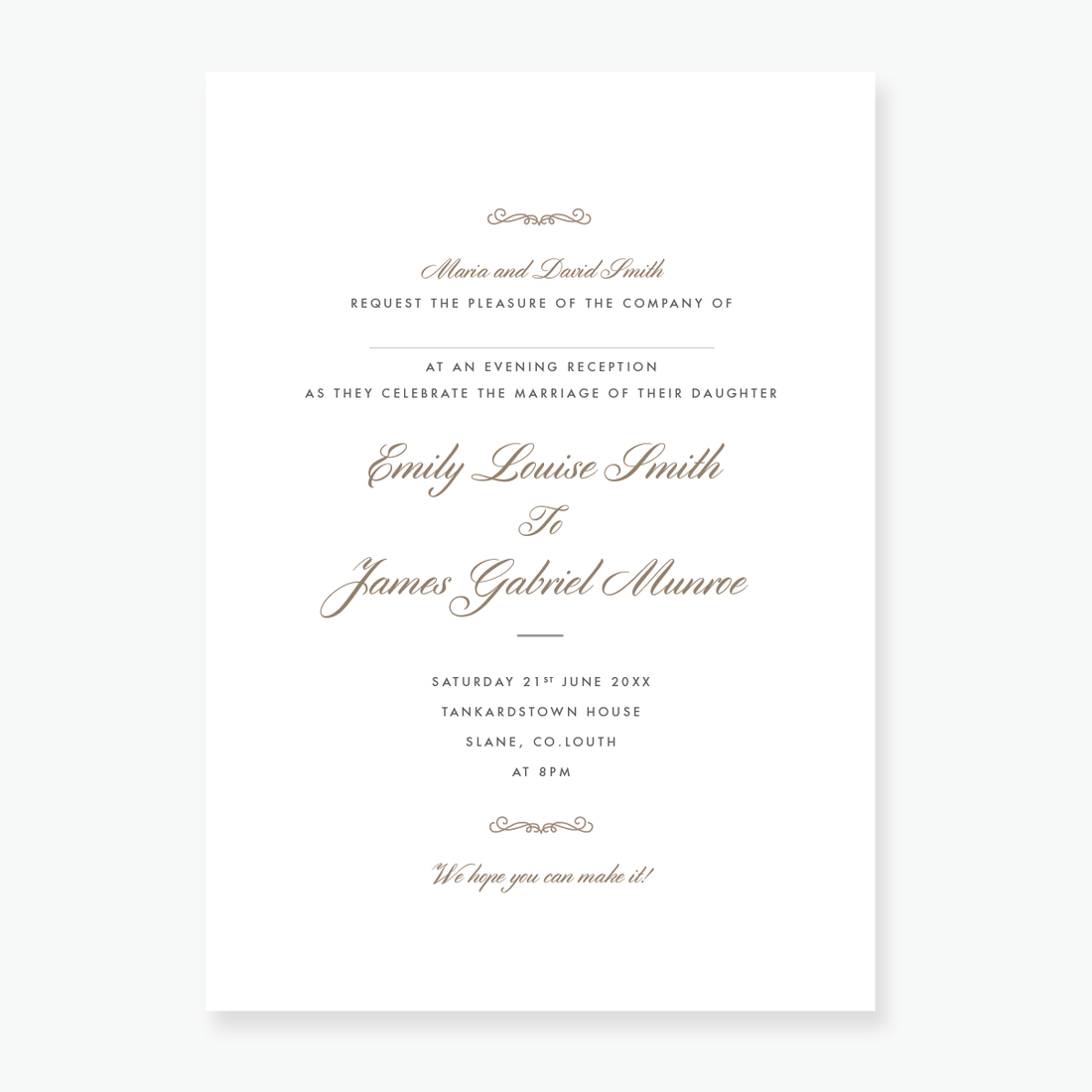 Luxe Evening Invitation