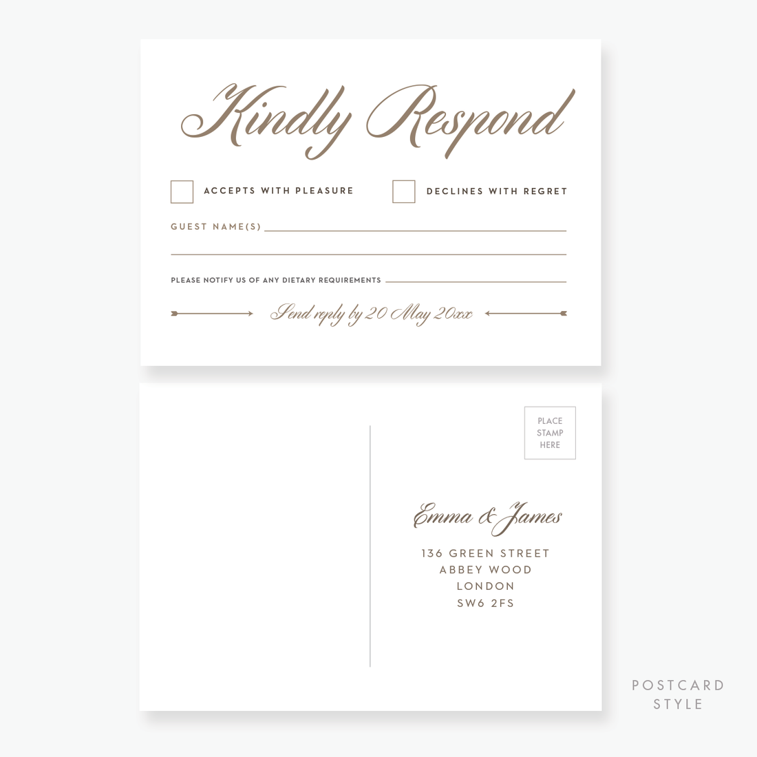 Luxe RSVP Card