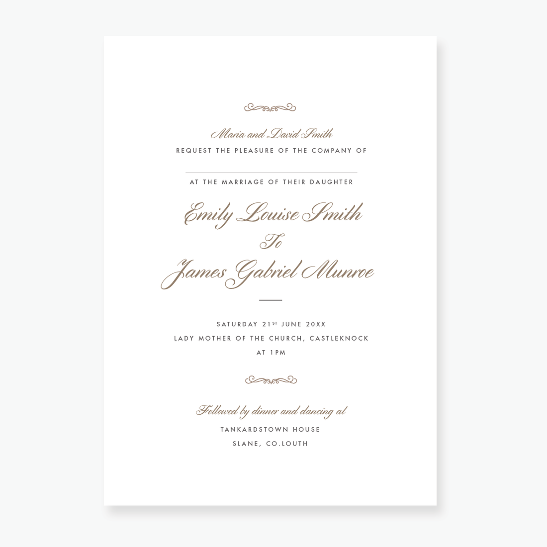 Luxe Wedding Invitation
