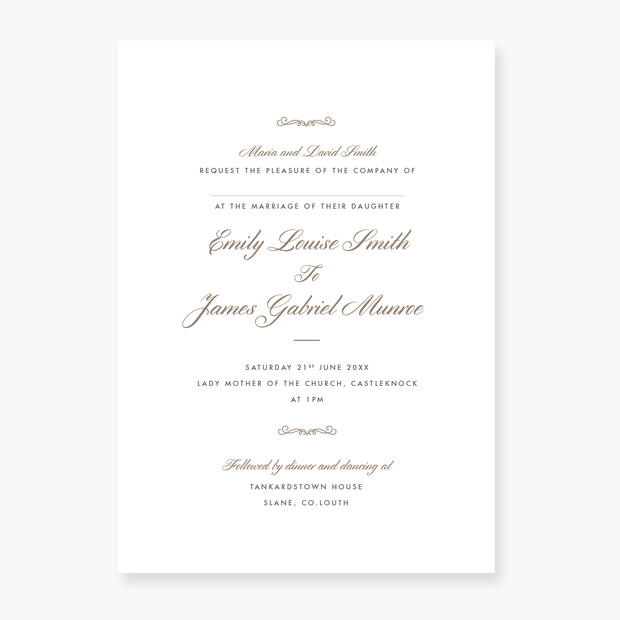 Luxe Wedding Invitation
