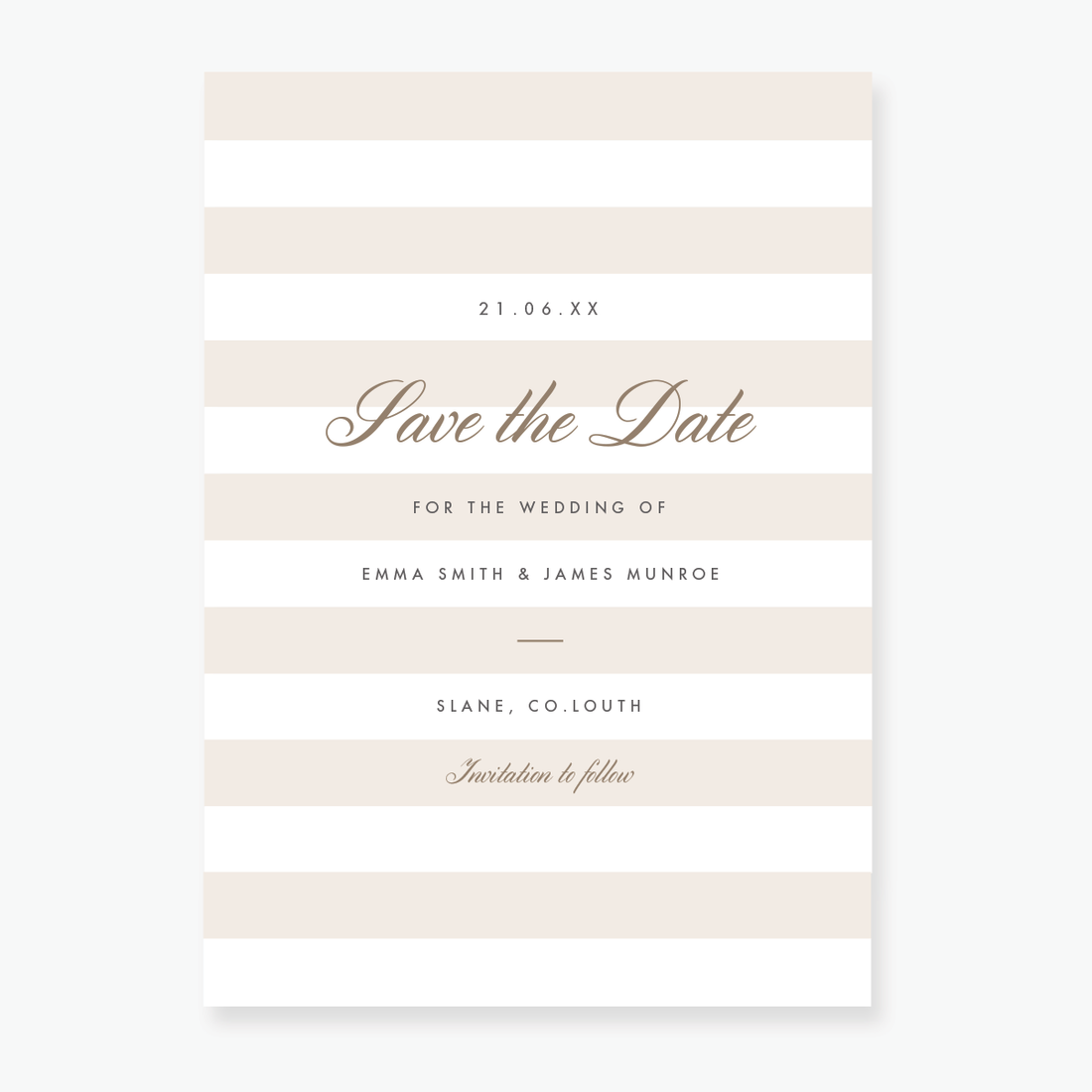 Luxe Save the Date Card