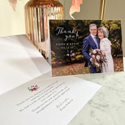 Wedding Photo Thank You Card (Folded)