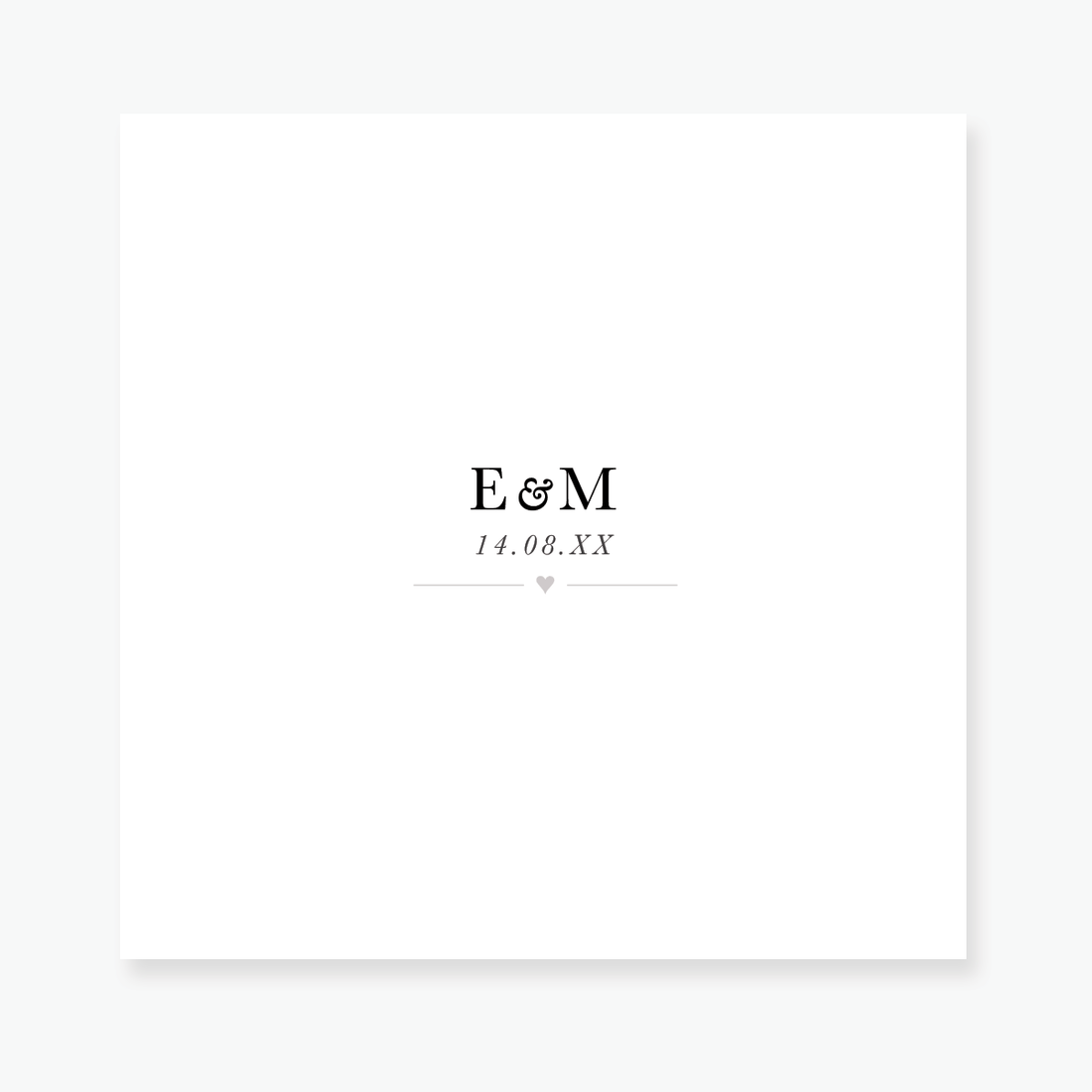 Just My Type Save the Date Card